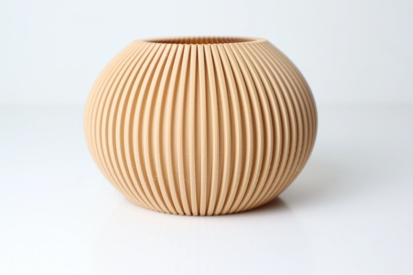 Pleated Round Vase