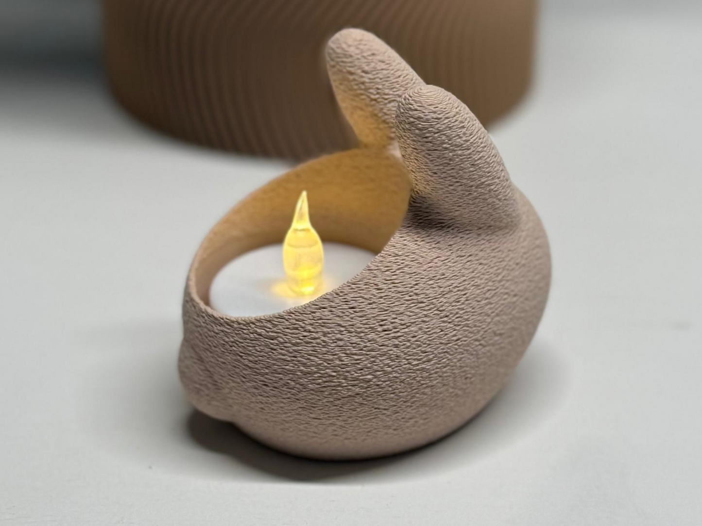 Påskhare Värmeljushållare