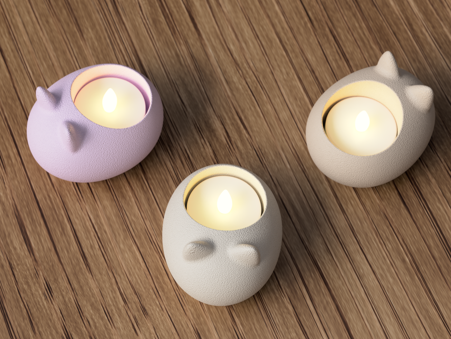 Katter Värmeljushållare