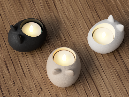 Katter Värmeljushållare