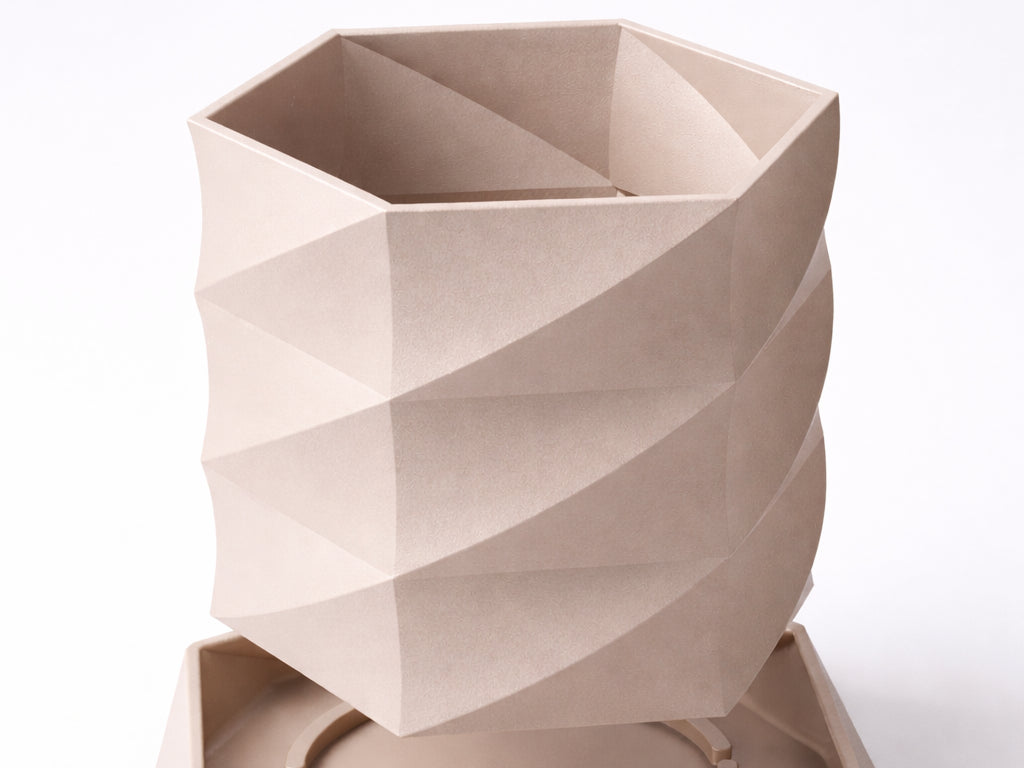 Geometrisk blomkruka vriden