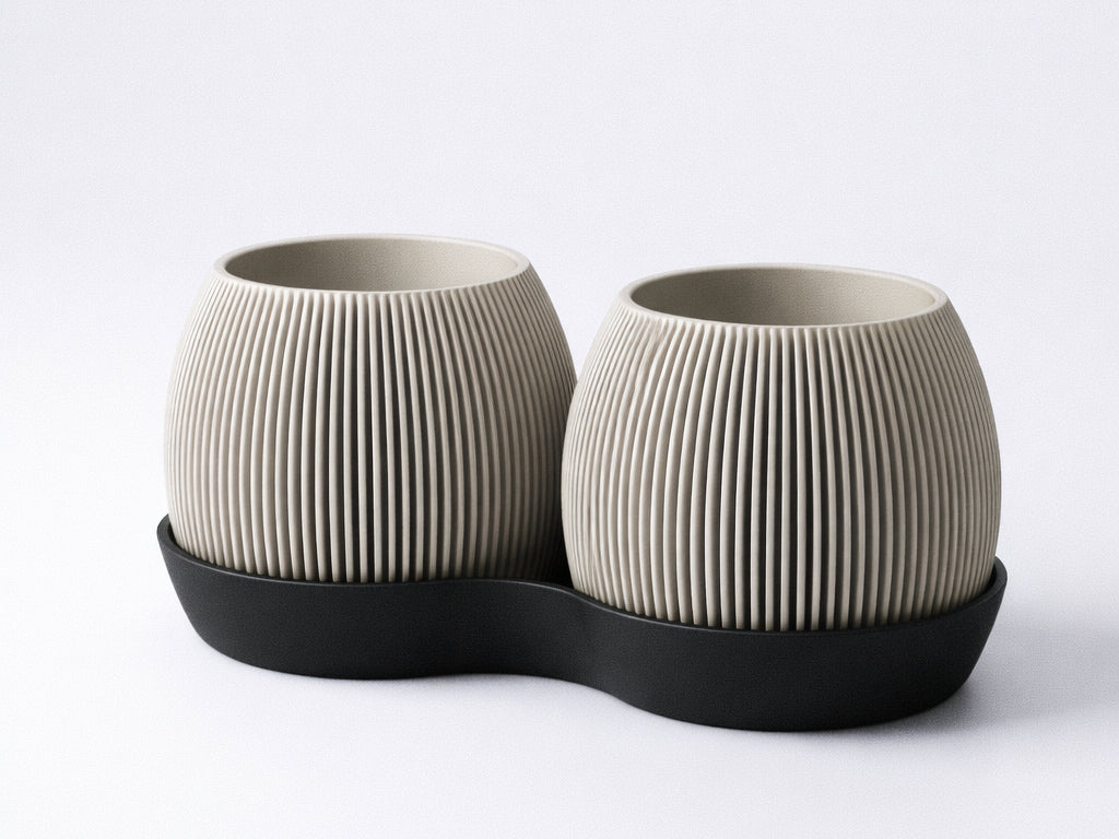 Duo blomkruka skulptural
