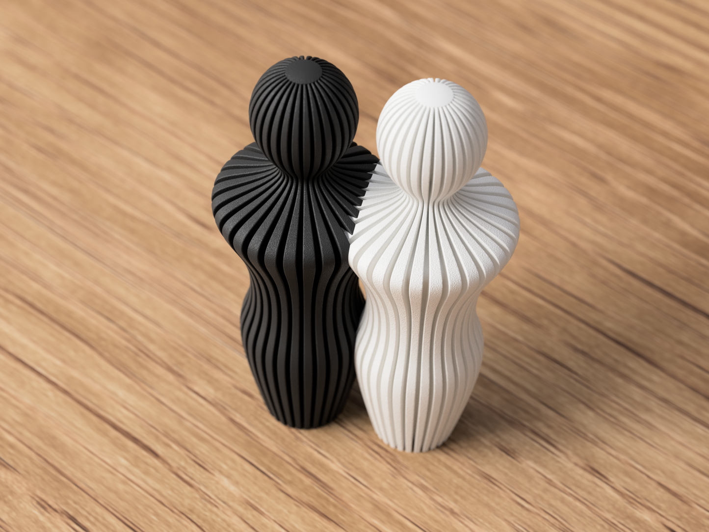 Parskulptur med 2 Män