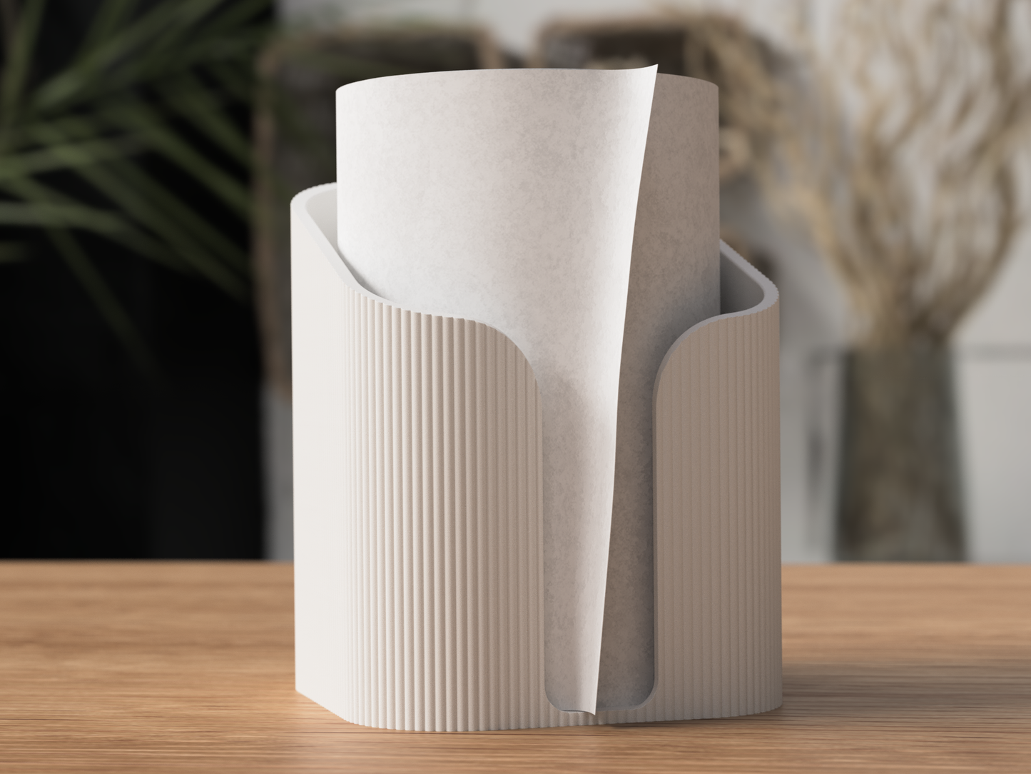 Minimalistisk Köksrullehållare