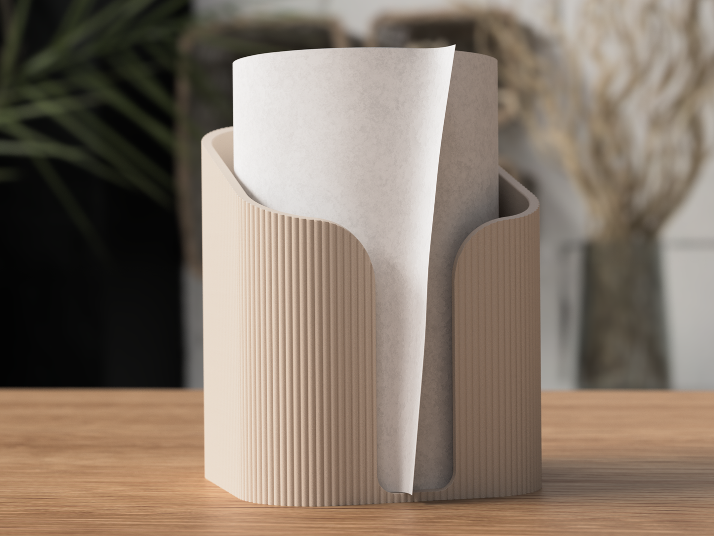 Minimalistisk Köksrullehållare