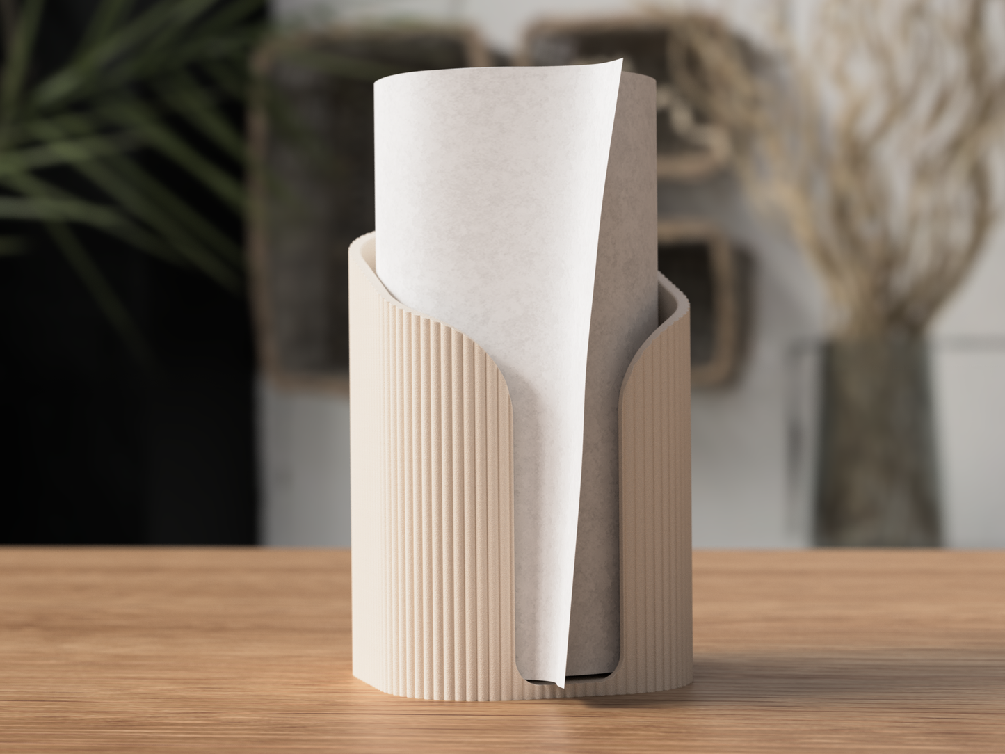 Minimalistisk Köksrullehållare