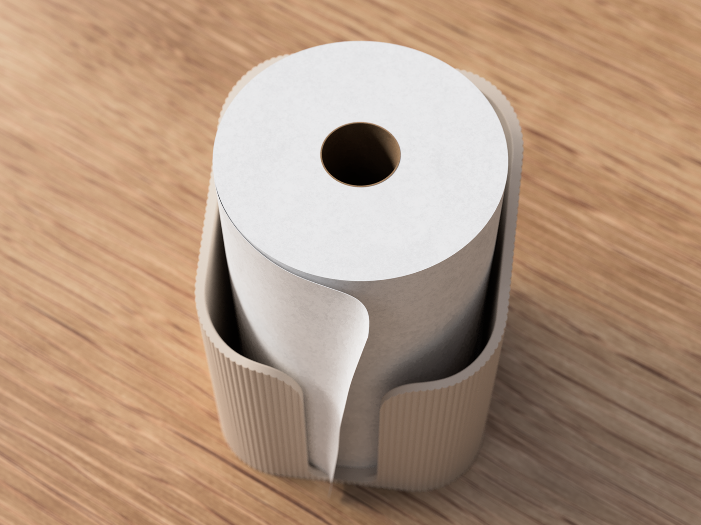Minimalistisk Köksrullehållare