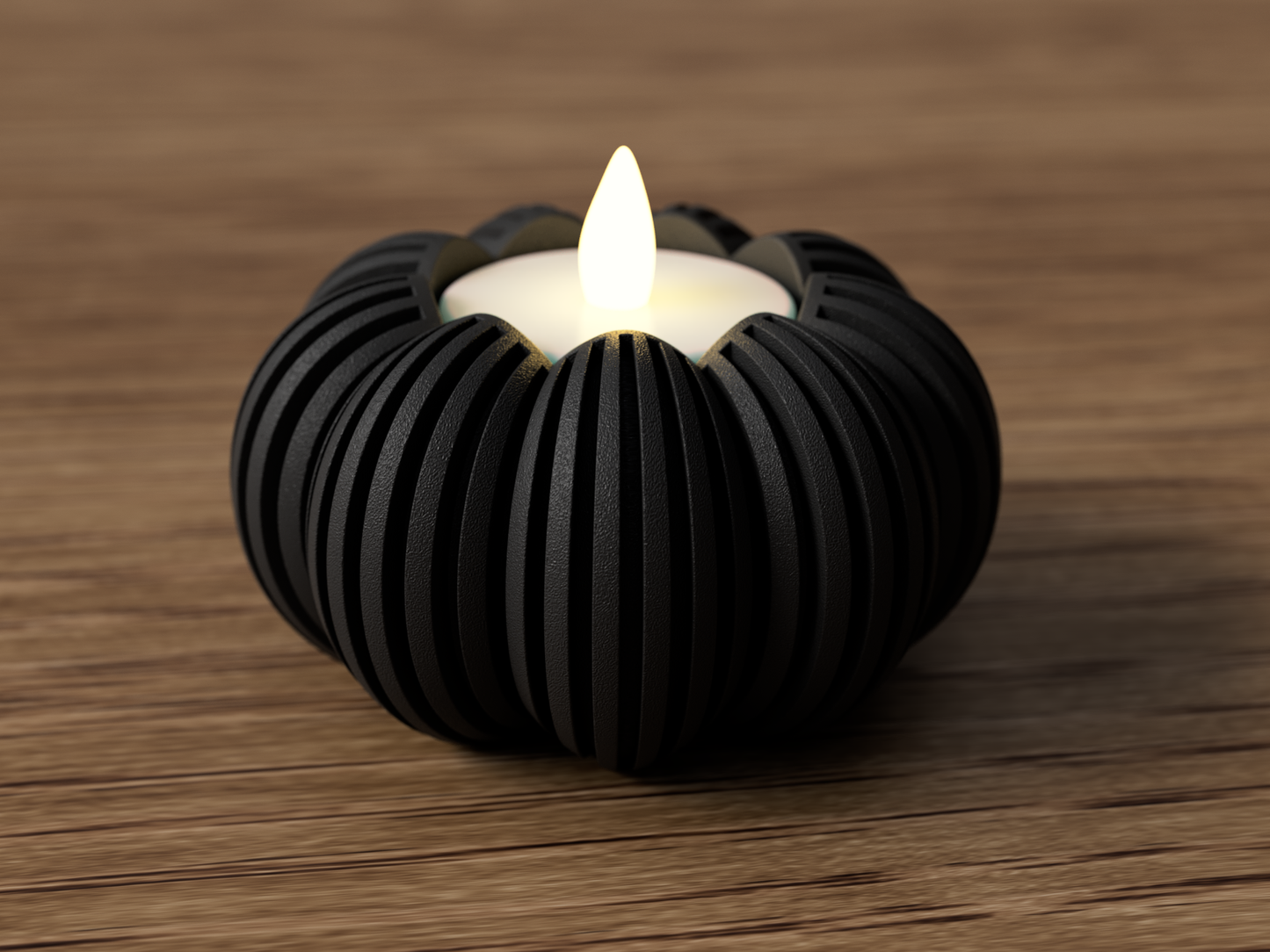 Japandi Pumpa LED-ljushållare