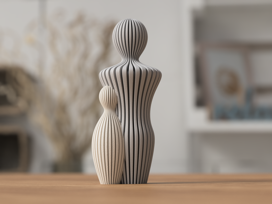 Fars dag-skulptur med 1 barn